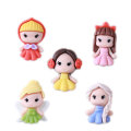 Cute Cartoon Girl Resina con retro piatto Cabochon per album di ritagli Kawaii Accessori per abbellimenti fai da te