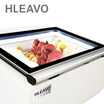 Portable Mini Gelato Freezer Showcase