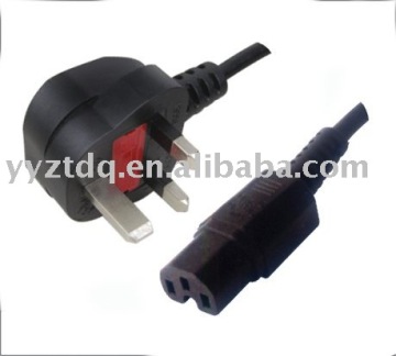 BIS UK power cord With C15 IEC computer connector