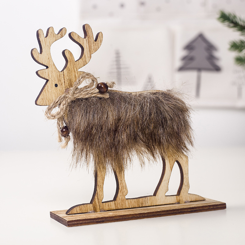 DIY Creative Small Hollow Christmas Wooden Ornaments For Home Christmas Party Ornament Decorations Kids Gift Supplies