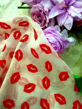 100% POLY MESH FLOCKING KNIT FABRIC