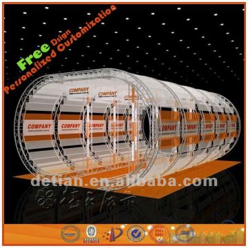 Cheap acrylic cosmetics display booth design with high quality from Shanghai