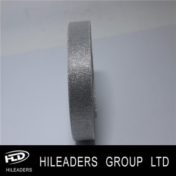 Wholesale Packing Silvery Metallic Ribbon Decorative Nylon Metallic Ribbon