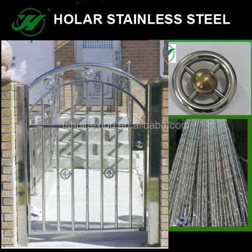 Stainless steel railing and gate