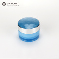 Bottiglia di crema cosmetica rotonda blu 30g blu