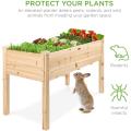 48x24x30in Raised Garden Bed Elevated Wood Planter Box