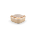 Durable Paper Food Tray with Square Design