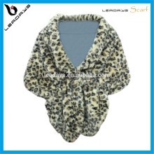 leopard printing classic winter on sale stole fur stole shawl