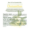 น้ำมันหอมระเหย osmanthus 100% เกรดดีที่สุดสำหรับน้ำหอม