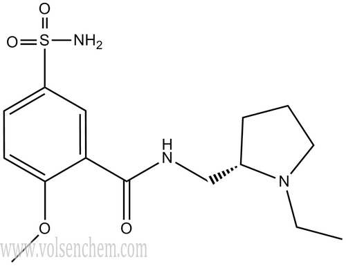 Cas 23672-07-3, High Purity putih serbuk Kristal Levosulpiride