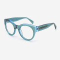 Fashionable Round Acetate Women's Optical Frames 23A3199