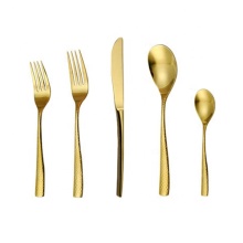 Modern gold silverware gold cutlery knife wedding favor