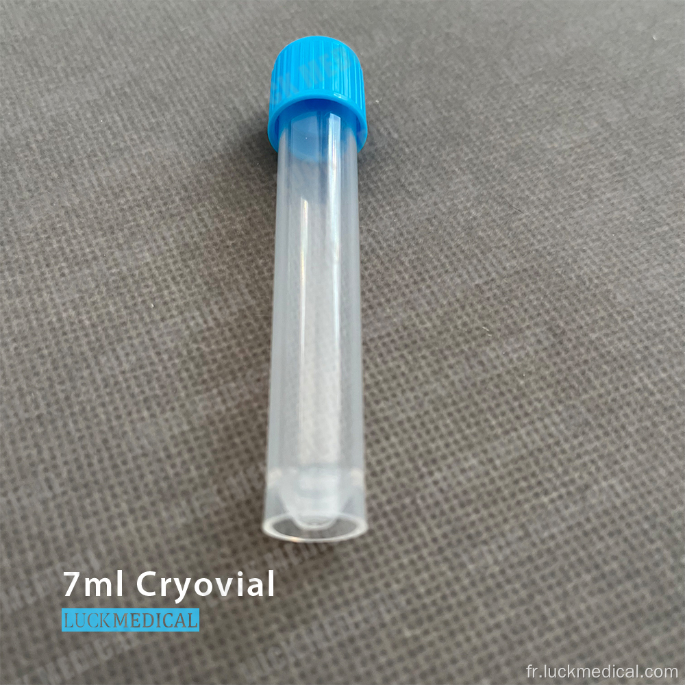 Tube de transport Cryovial 7ML de 7 ml auto-exceptionnel FDA