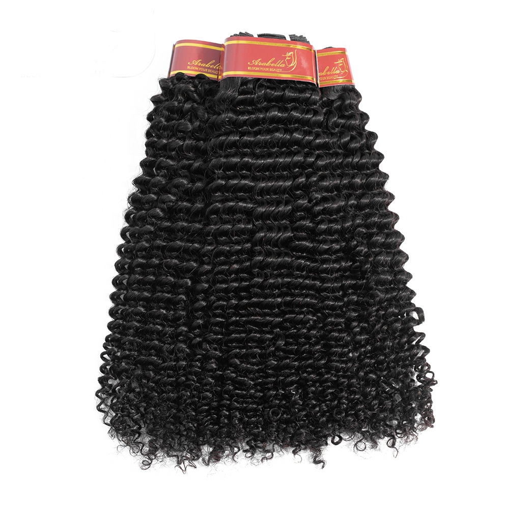 180% Density Bleached Knots Real Kinky Twist Curtain Curly Indian Knot Long Hair Extensions