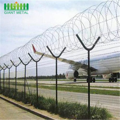 Razor Wire Security Welded Pagar Perimeter Bandara Panel