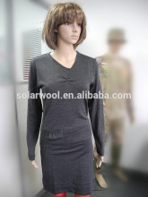100% Merino wool lady fashion office career dress