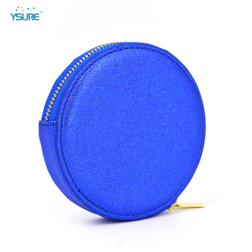 New Customize Round Small Pu Leather Coin Purse