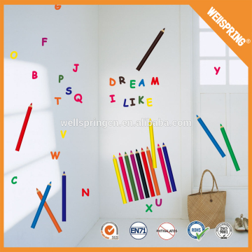 00-0708 Promotional gift nice reusable alphabet letter wall stickers