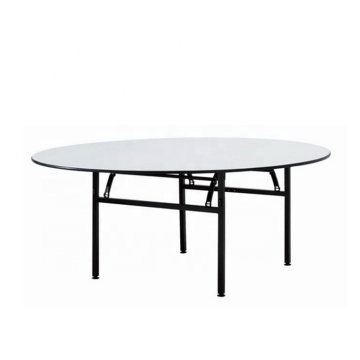 Wooden Top Round 6ft Folding Table for Wedding Dining Banquet Buffet
