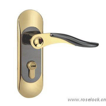 Small panel zinc alloy mortise handle lock