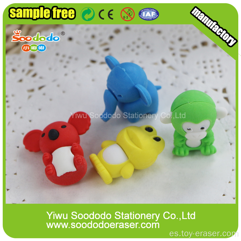 Pingyang SOODODO bolsa de pvc School Rubber 3D Eraser