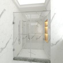 Frameless Shower Glass Door Screen - Bathroom Glass Partition