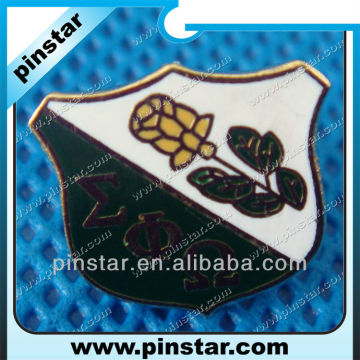 Metal flower lapel pin badge decorative souvenir badge pin