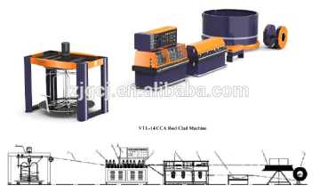 10% and 15% CCA Wire cladding &drawing production Line machines