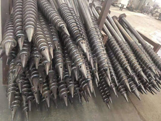 Ground Screw Piles For Photovoltaic Solar Mounting System