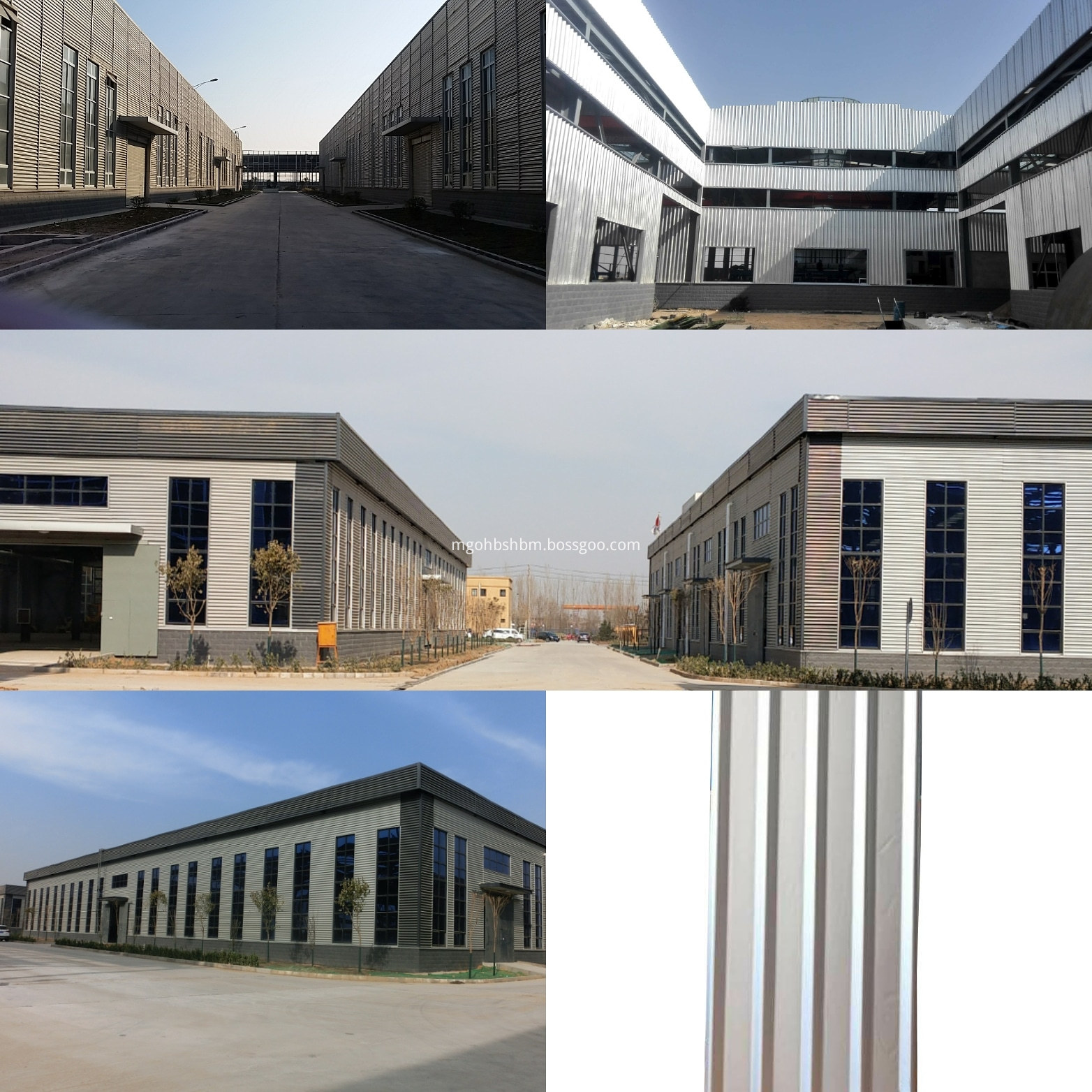 Anti-corrosion Fireproof Insulated Warehouse MgO Roof Sheet 