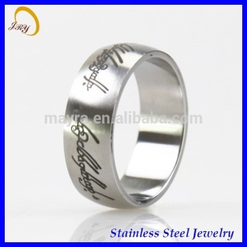 Stainless Steel Ring black Enamel Ring brand rings