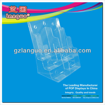 acrylic booklet display/acrylic tier display stand