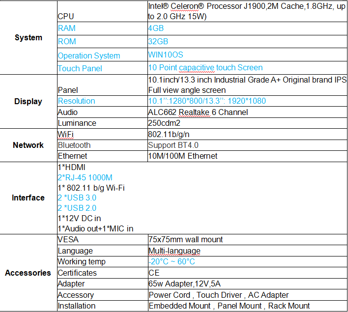 all in one computer vga