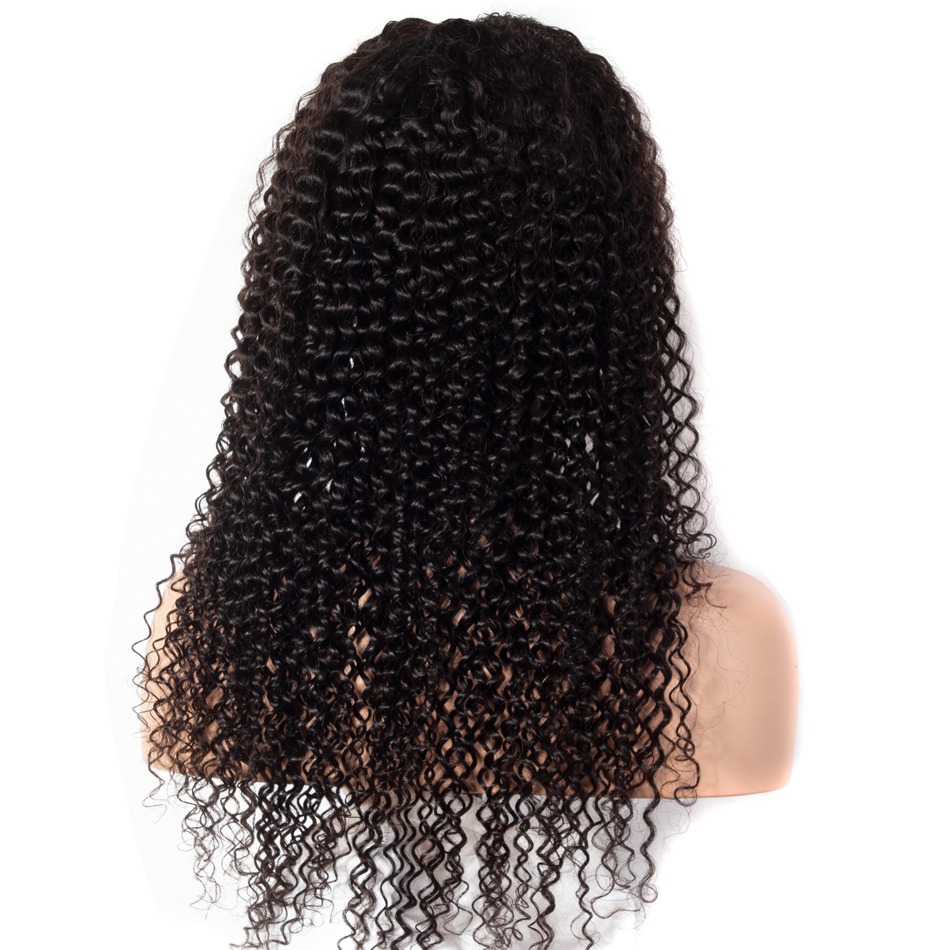 Unprocessed Virgin Raw Indian Hair Wigs Cuticle Aligned Hair Afro Curly 360 Lace Frontal Human Hair Wig