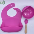 Chống nước 3 gói silicone cho bé ăn yếm