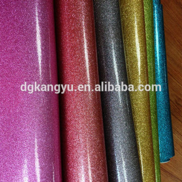 synthetic pu glitter leather fabric for car seat, sofa