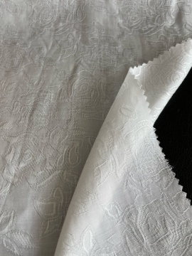 tencil linen rayon interweave silk touch fabric in jacquard