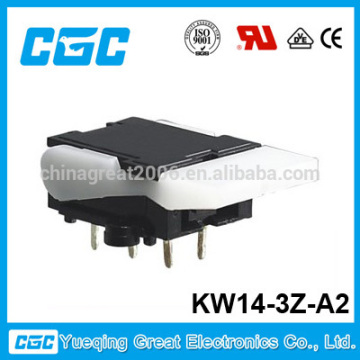 good quality telephone switch: silver contact hook switch with click sound KW14-3Z-A2