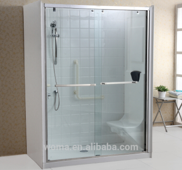 Handicapped walk in shower combo with acrylic material