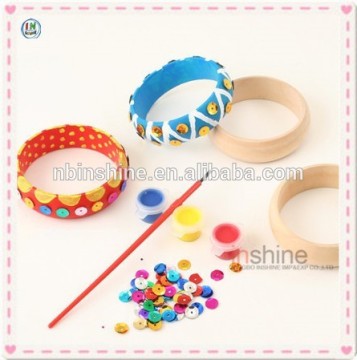 DIY wood bracelet craft for kids , wood craft , wood bracelet