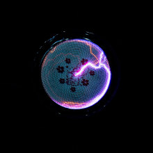 2.5 Inch Mini Luminous Plasma Disk Plate - RGB White Green Blue Glass Disk for Decor & Fun