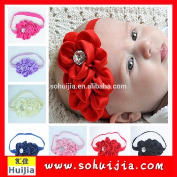 wholesale St'Patrick Baby Headband with Shabby flower Headband handmade Baby Headband pearl rhinestone
