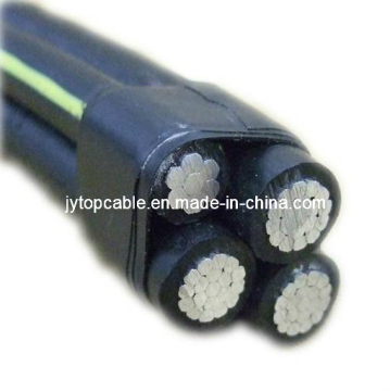 Low Voltage LV Quadruplex Conductor 600V Urd Aluminum Cable Twisted Cable Overhead Cable AWG 1/0 Code Name Notre Dame