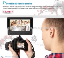 7" portable camera-top monitor for DSLR & full HD built-in battery