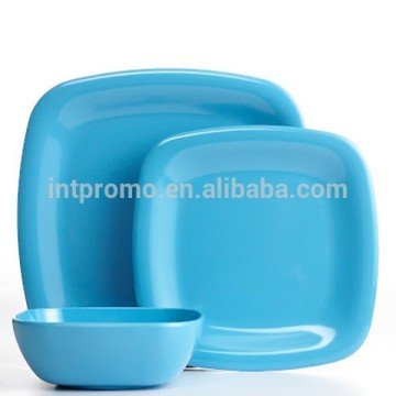 blue melamine dinnerware collection