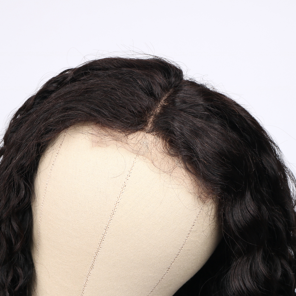 Annione 30 Inch 32Inch Indian Virgin Human Hair Wigs, Brazilian Peruvian Body Wave 4X4 5X5 Cuticle Aligned Lace Closure Wig