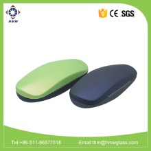 New design leather Eye Glasses eyewear glasses Case Clam Shell Hard Box Protector Holder Hot