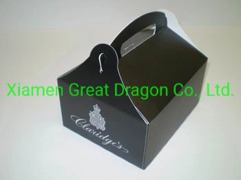 Chinese Take-out Paper Food Boxes with Metal Wire Handle (TUB-1002)