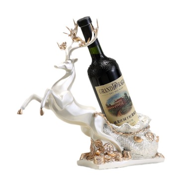 Luxury Resin Elk Wine Bottle Rack - Christmas Home/Bar Decor