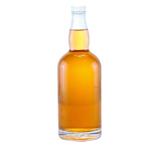 Round Glass Bottle for Alcohol Rum Glass Bottle